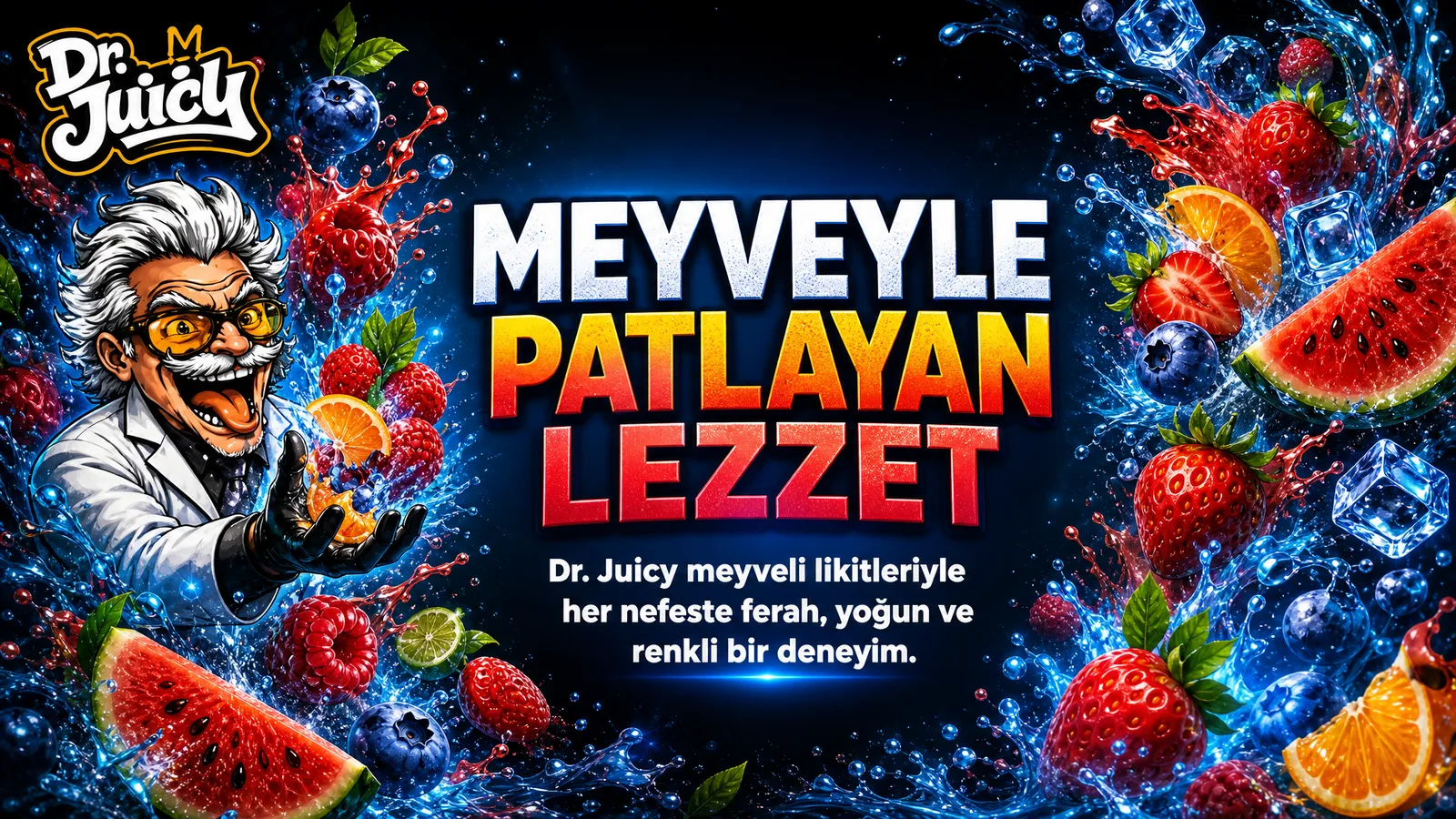 Meyveyle Patlayan Lezzet - DR. Juicy meyveli likitleriyle her nefeste ferah, yoğun ve renkli bir deneyim