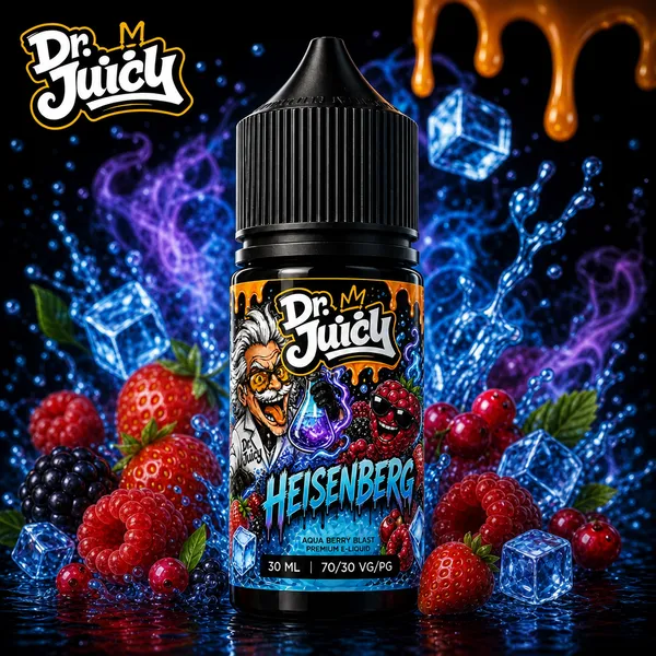 DR. Juicy Heisenberg Salt E-Likit 30ml - Buzlu orman meyveleri aromalı premium salt nikotin likiti