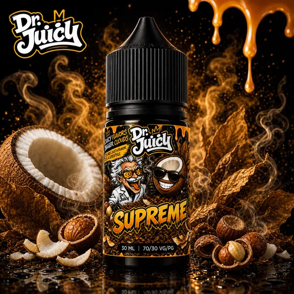 DR. Juicy Supreme Salt E-Likit 30ml - Hindistan cevizi tütün
