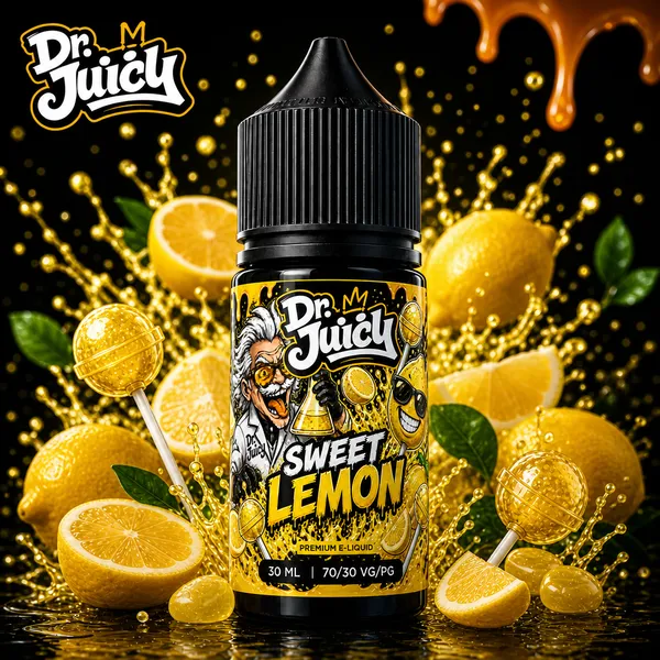 DR. Juicy Sweet Lemon Salt E-Likit 30ml - Tatlı limon aroması