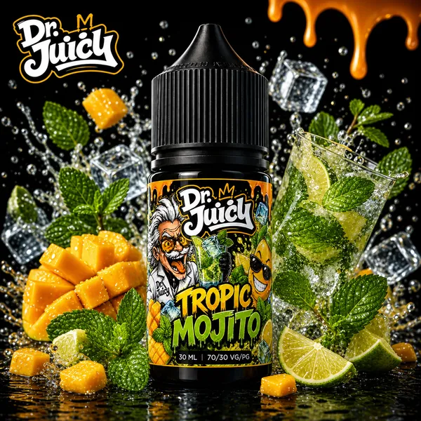 DR. Juicy Tropic Mojito Salt E-Likit 30ml - Tropikal mojito